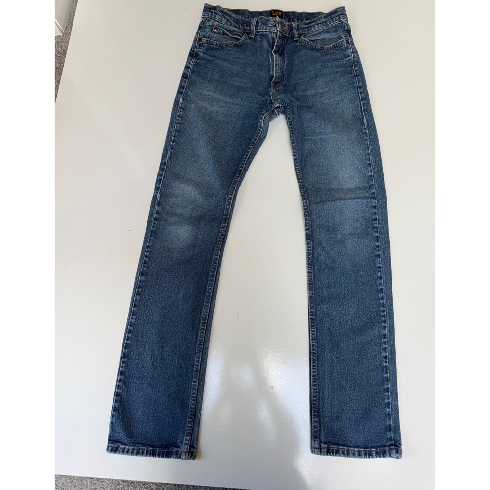 Lee Slim Fit Mens Jeans Blue Denim Medium Wash‎ 30 Waist